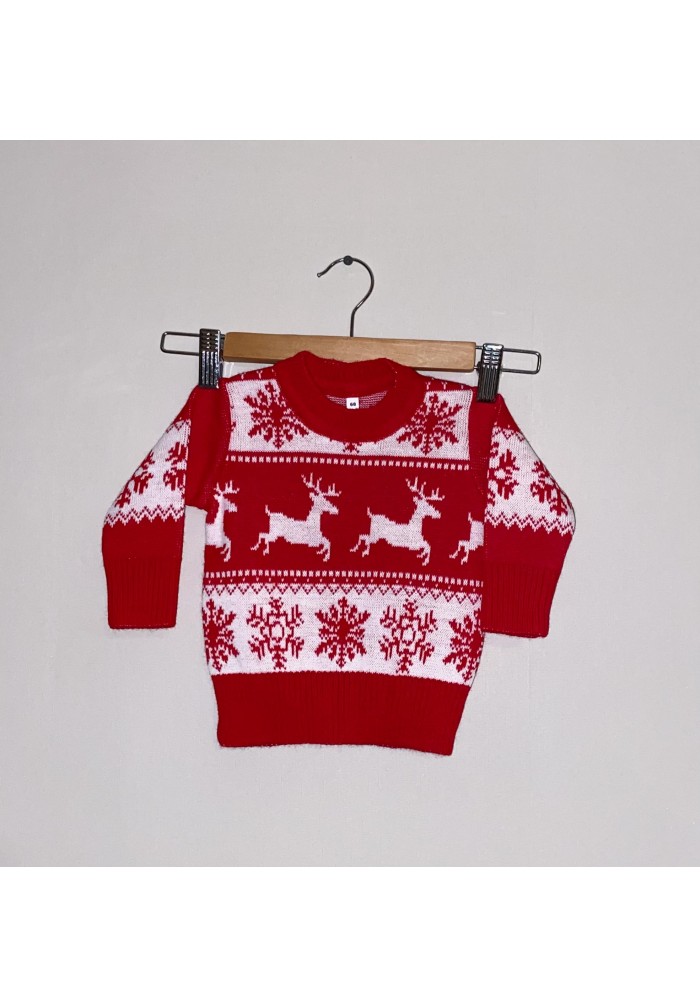 Kalėdinis megztinis raudonas