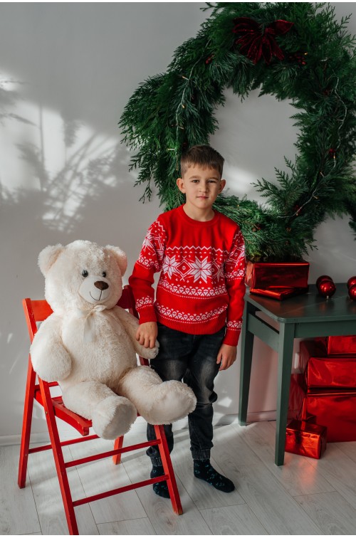 Kalėdinis vaikiškas megztinis R - 925